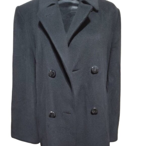 Pierrette Beautiful Long Cashmere Coat, Size 6 Petite - Made in Switzerland BL - Picture 5 of 12